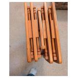 Wood Folding TV Tray Table Set (Lot of 4)