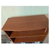Wood-Finish Bookcase (Not Books)