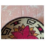 Handwoven Geometric Basket Bowl