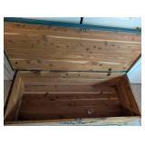 Vintage Carved Wood Storage Chest