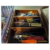Mixed Shop Tools, Shelf, Clamps & Hardware