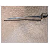 Antique Brass Hilt Saber With Scabbard