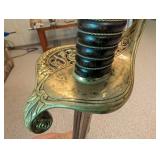 Antique Brass Hilt Saber With Scabbard
