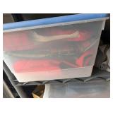 Assorted Camping & Outdoor Storage Shelves With Coolers, Bins & Gear