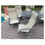 7-piece Outdoor Patio Dining Set With Umbrella