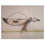 Rustic Fish Wall Hanging With Heart Accent