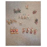 Hand-Painted Animal Ornament Assortment (Lot of 19)