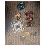 Assorted Christmas Ornaments and Figurines