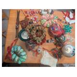 Assorted Christmas Ornaments and Figurines