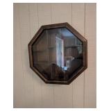 Octagonal Wood Wall Cabinet Shadow Box