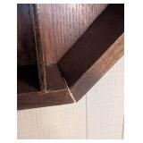 Octagonal Wood Wall Cabinet Shadow Box