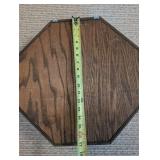 Octagonal Wood Wall Cabinet Shadow Box