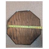 Octagonal Wood Wall Cabinet Shadow Box