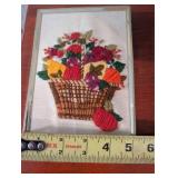 Framed Crewel Embroidery Pictures (Lot of 2)