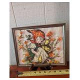 Framed Crewel Embroidery Pictures (Lot of 2)