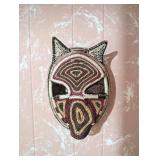 Woven Cat Mask Wall Decor