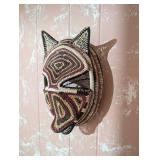 Woven Cat Mask Wall Decor