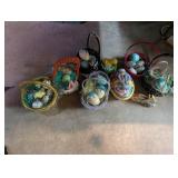 Mixed Easter Basket Assortment With Decorative Eggs & Figures