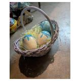 Mixed Easter Basket Assortment With Decorative Eggs & Figures
