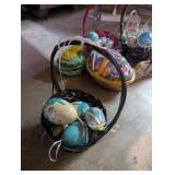Mixed Easter Basket Assortment With Decorative Eggs & Figures