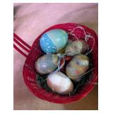 Mixed Easter Basket Assortment With Decorative Eggs & Figures