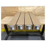 *Creative Surfaces Lot of 4- 3.78 in. x 3.78 in. x 37.99 in. Black Vinyl Railing Posts MSRP $252