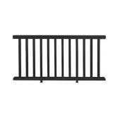 CREATIVE SURFACES 36 in.   72 in. Black Vinyl Railing Msrp $89.99