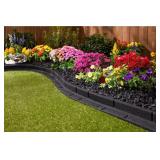 ^Vigoro 48 in.   3 in. x 3 in. Roman Brick Black Rubber Edging (6-Pack) Msrp $146.22 lot of 2