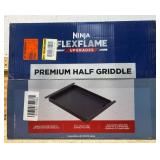 FlexFlame Premium Half Griddle Plate with Grease Drain, Rust Resistant, Combo Cook, Even Heating, Upgrade for FlexFlame