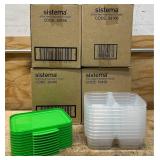 *Sistema 870ml Meal Prep Nest It 10 pack lot of 4 Msrp $159.99