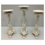 Misc. Size Ornate Candle Stick Holders 14" Tallest