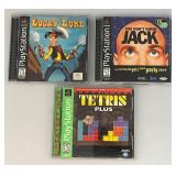 Vintage Play Station Games Including Lucky Luke And More