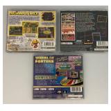 Vintage Play Station Games Including PAC-MAN And More