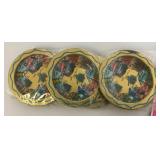 Vintage Tin TEXAS "The Lone Star State" Souvenir Tray Or Wall plaque & 6 Coasters In original Packaging
