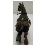 Vintage Small Clydesdale Hard Plastic Draft Horse 7" x 7"