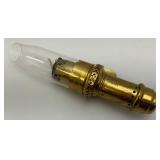 Antique Brass Railroad Caboose Wall Sconce Candle Lamp Made By The Safety Company New York 10"