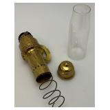 Antique Brass Railroad Caboose Wall Sconce Candle Lamp Made By The Safety Company New York 10"