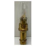 Antique Brass Railroad Caboose Wall Sconce Candle Lamp Made By The Safety Company New York 10"