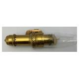 Antique Brass Railroad Caboose Wall Sconce Candle Lamp Made By The Safety Company New York 10"