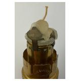 Antique Brass Railroad Caboose Wall Sconce Candle Lamp Made By The Safety Company New York 10"