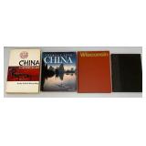 Misc. Large Hard Cover Books on China, Wisconsin And More