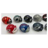 Group Of Miniature Football Helmets 1 1/2" x 2"