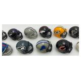 Group Of Miniature Football Helmets 1 1/2" x 2"