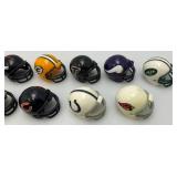 Group Of Miniature Football Helmets 1 1/2" x 2"