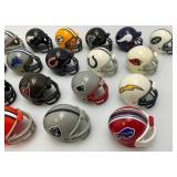 Group Of Miniature Football Helmets 1 1/2" x 2"