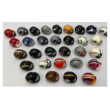 Group Of Miniature Football Helmets 1 1/2" x 2"