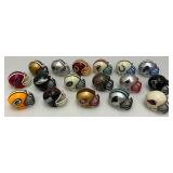 Group Of Miniature Football Helmets 1 3/4" x 2 1/2"
