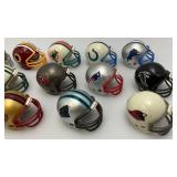 Group Of Miniature Football Helmets 1 3/4" x 2 1/2"