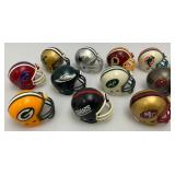 Group Of Miniature Football Helmets 1 3/4" x 2 1/2"