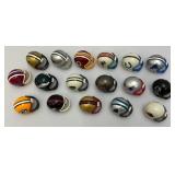 Group Of Miniature Football Helmets 1 3/4" x 2 1/2"